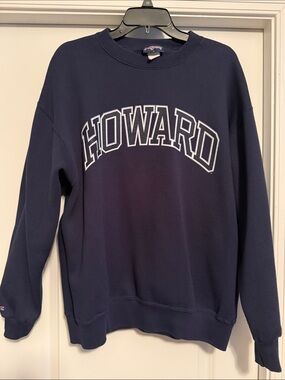 Jansport Navy Blue Crewneck Sweatshirt with Logo Tag